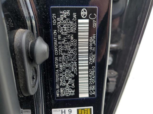 2022 TOYOTA PRIUS NIGH - JTDKAMFU1N3161602