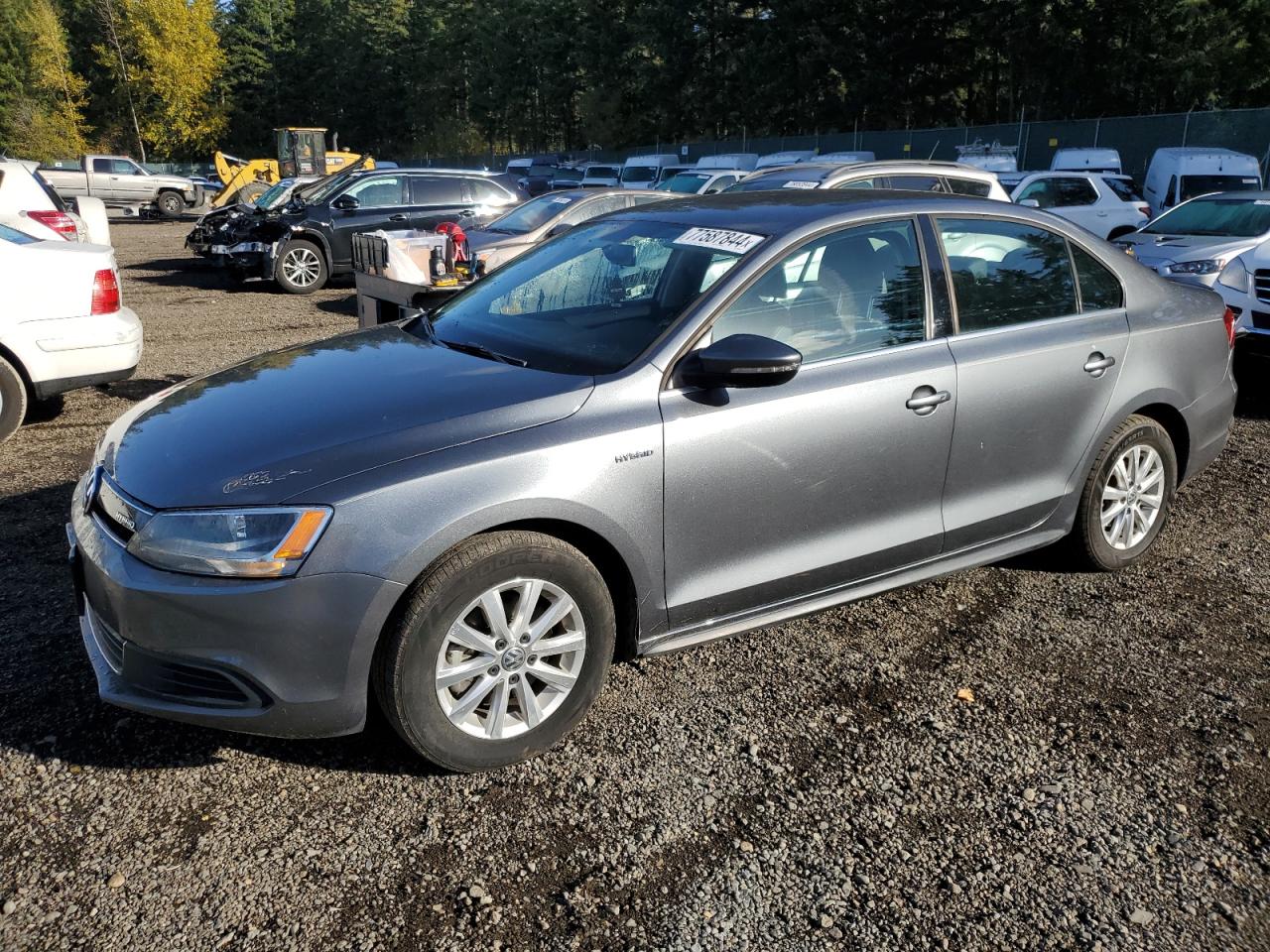 Lot #2926069713 2013 VOLKSWAGEN JETTA HYBR