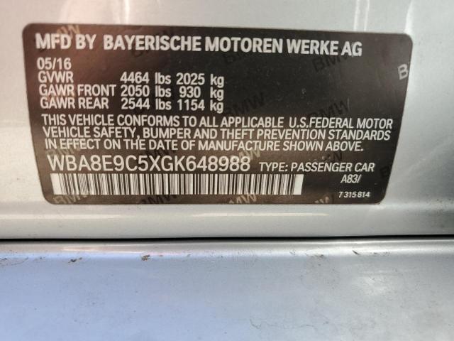 2016 BMW 328 I SULE - WBA8E9C5XGK648988