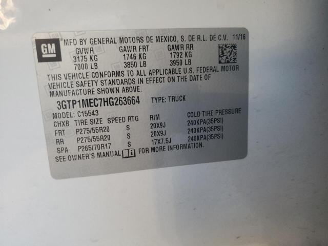 2017 GMC SIERRA C15 - 3GTP1MEC7HG263664