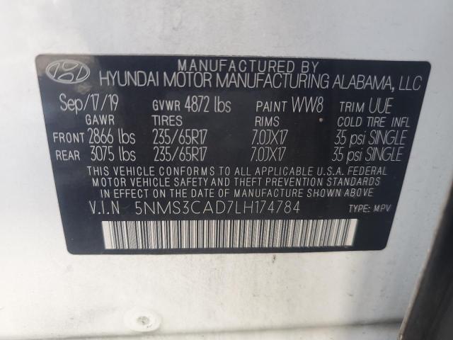 2020 HYUNDAI SANTA FE S - 5NMS3CAD7LH174784