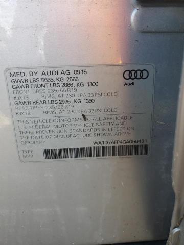 VIN WA1D7AFP4GA056481 2016 Audi Q5, Premium Plus S-... no.14