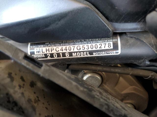 2016 HONDA CBR500 RA- MLHPC4407G5300278