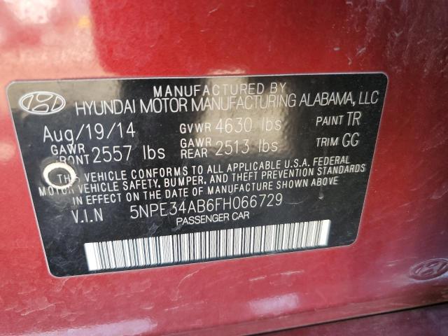 2015 HYUNDAI SONATA SPO - 5NPE34AB6FH066729