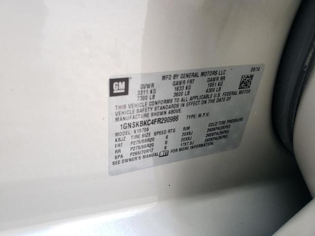 2015 CHEVROLET TAHOE K150 - 1GNSKBKC4FR290986