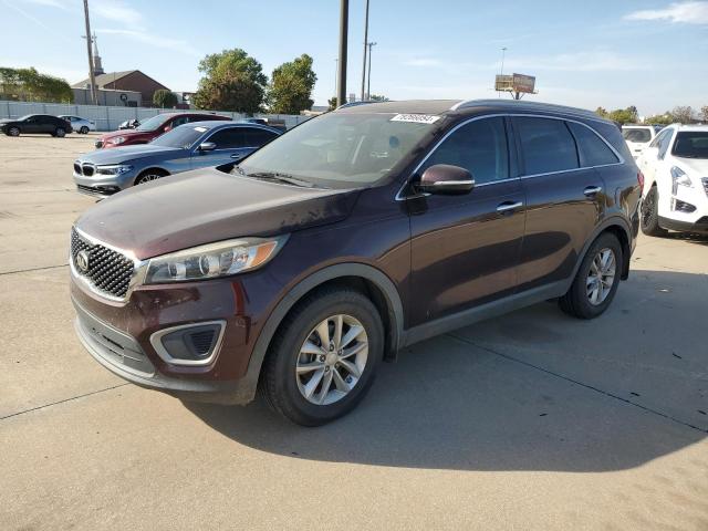 KIA SORENTO LX 2016 maroon 4dr spor gas 5XYPG4A36GG081214 photo #1