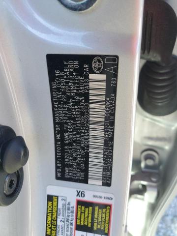 2016 TOYOTA COROLLA L - 2T1BURHE4GC597333