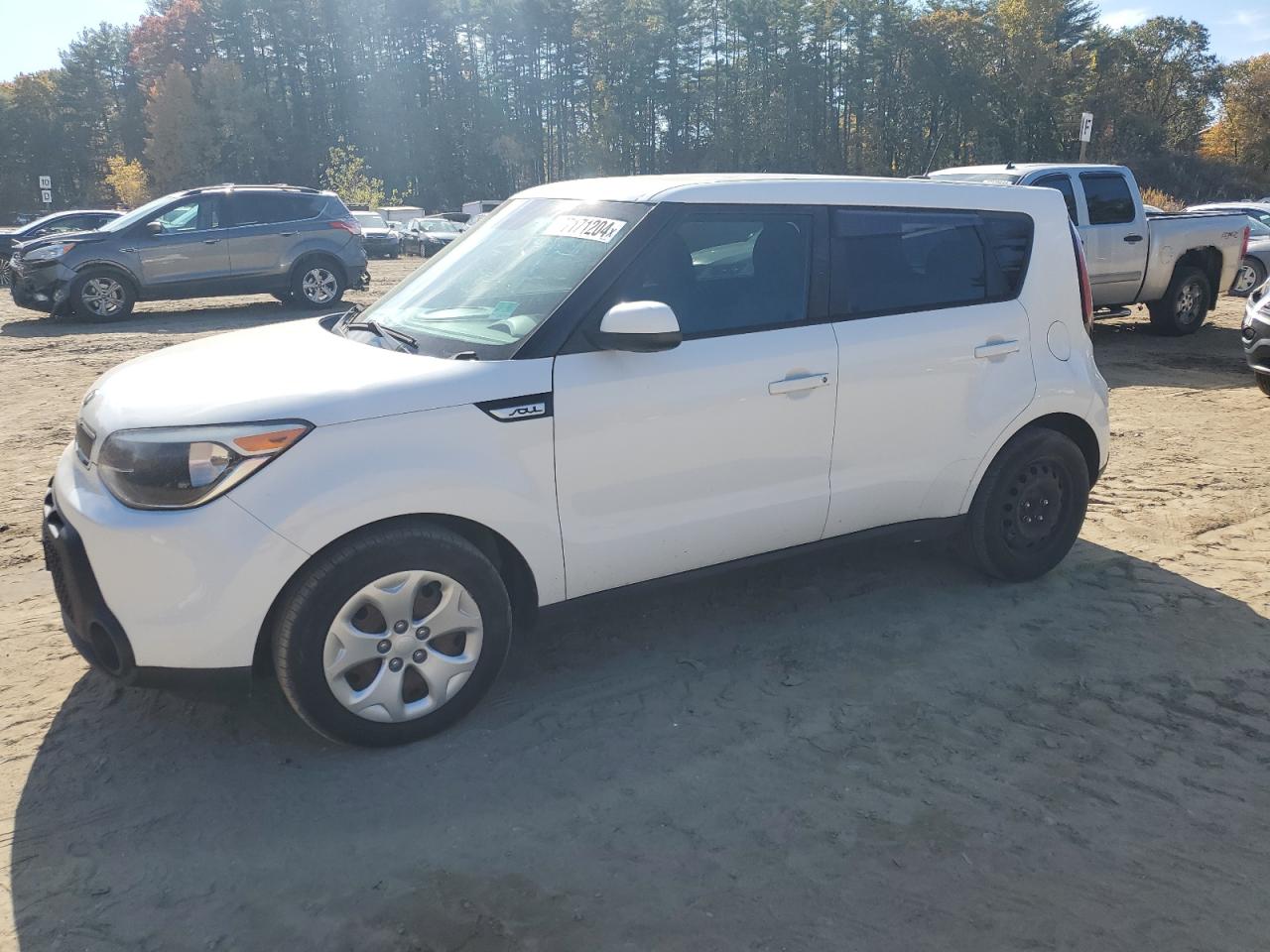 KIA SOUL 2015 white  gas KNDJN2A26F7221183 photo #1