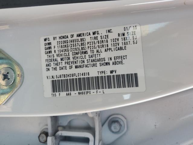 2015 ACURA RDX - 5J8TB3H39FL014916