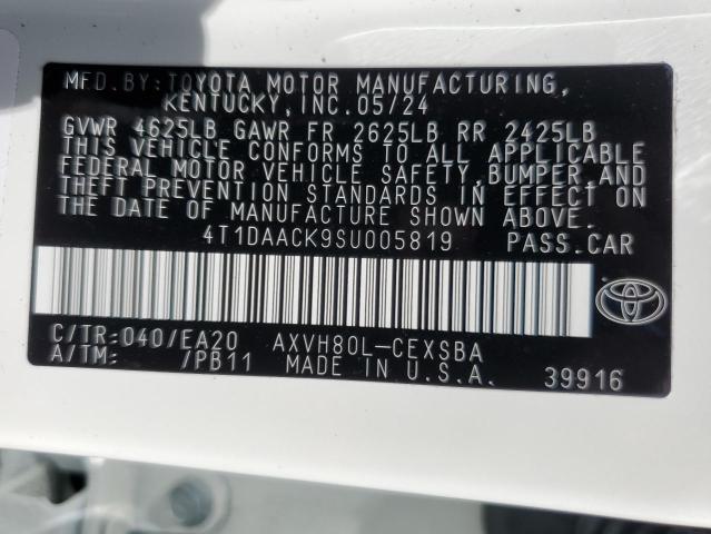 VIN 4T1DAACK9SU005819 2025 TOYOTA CAMRY no.13