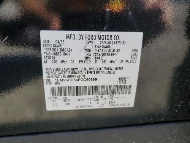 2015 FORD EXPLORER X - 1FM5K8D86FGC60669