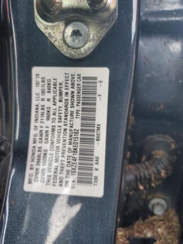 VIN 19XZE4F18KE015162 2019 Honda Insight, LX no.13