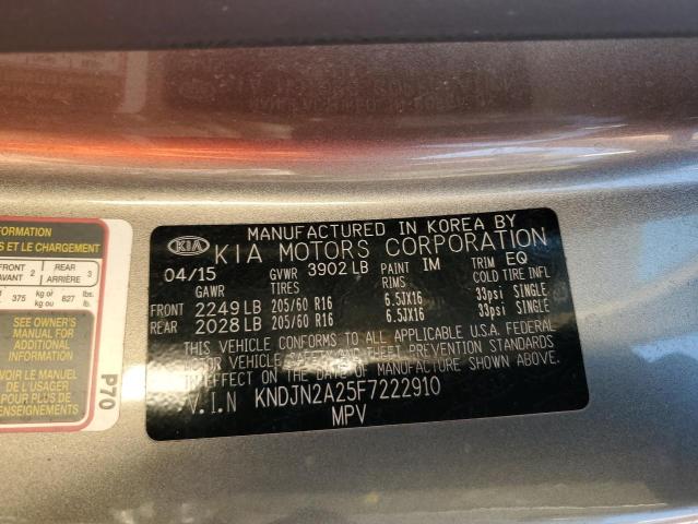 VIN KNDJN2A25F7222910 2015 KIA Soul no.13