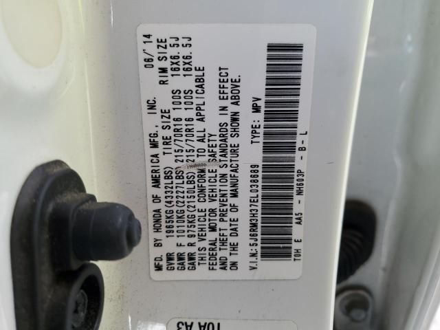 VIN 5J6RM3H37EL038689 2014 Honda CR-V, LX no.12