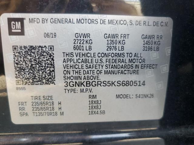 2019 CHEVROLET BLAZER 2LT - 3GNKBGRS5KS680514