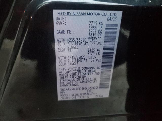 2015 NISSAN PATHFINDER - 5N1AR2MM1FC665902