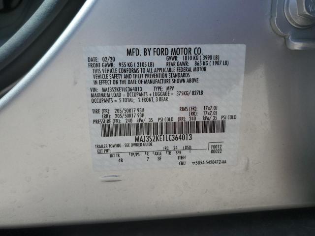 2020 FORD ECOSPORT T - MAJ3S2KE1LC364013