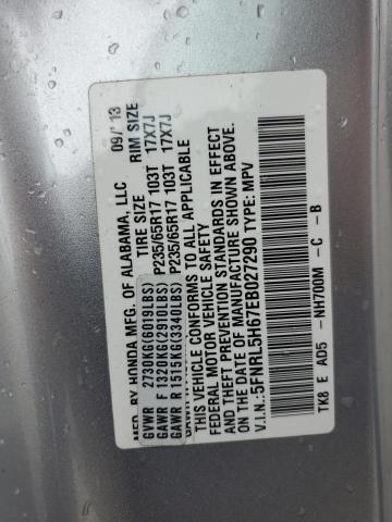 VIN 5FNRL5H67EB027290 2014 Honda Odyssey, Exl no.14