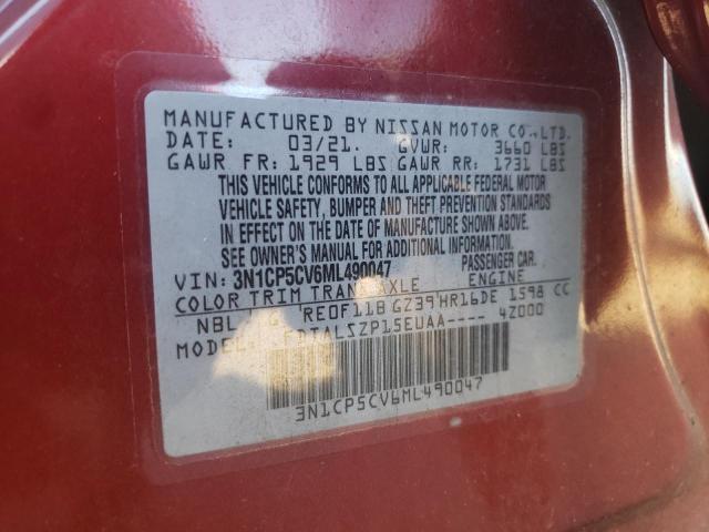 2021 NISSAN KICKS SV - 3N1CP5CV6ML490047