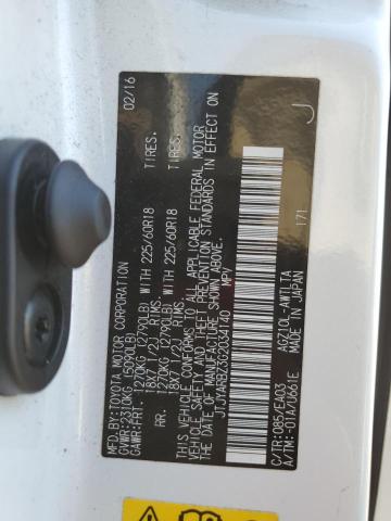 2016 LEXUS NX 200T BA - JTJYARBZ3G2034140