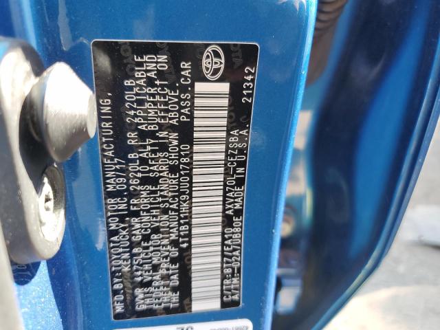 2018 TOYOTA CAMRY L - 4T1B11HK9JU017810