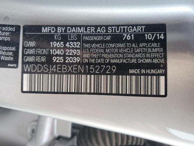 VIN WDDSJ4EBXEN152729 2014 MERCEDES-BENZ CLA-CLASS no.13