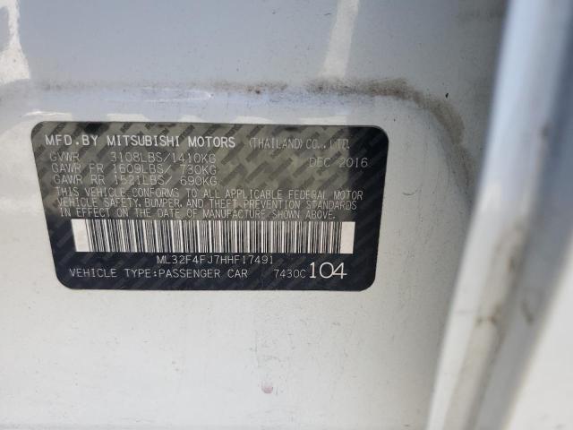 2017 MITSUBISHI MIRAGE G4 - ML32F4FJ7HHF17491