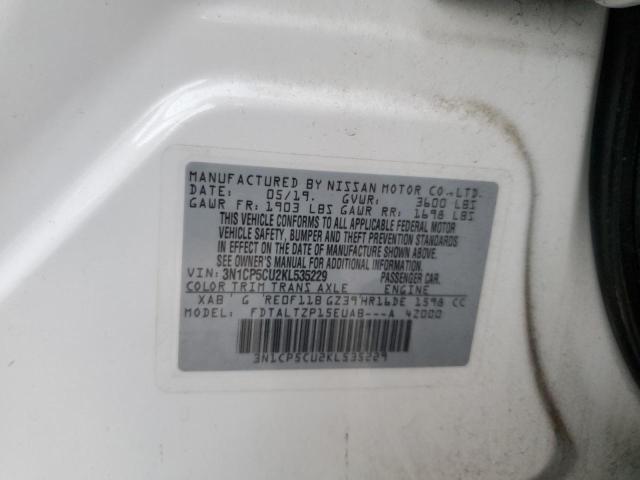 2019 NISSAN KICKS S - 3N1CP5CU2KL535229