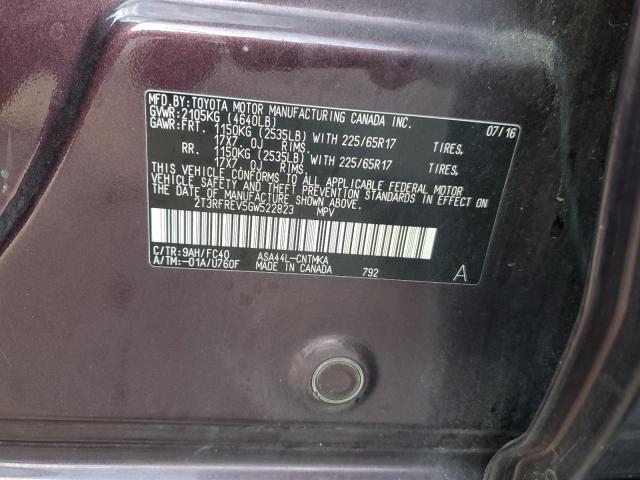 2016 TOYOTA RAV4 XLE - 2T3RFREV5GW522823