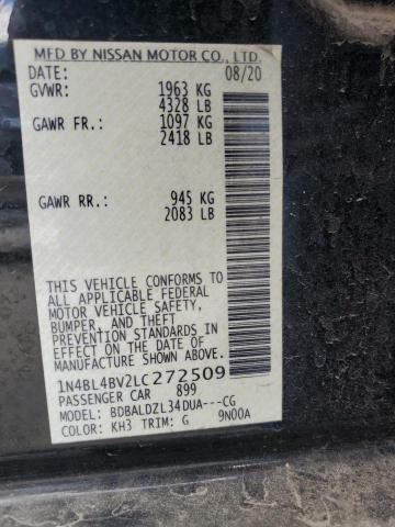 2020 NISSAN ALTIMA S - 1N4BL4BV2LC272509