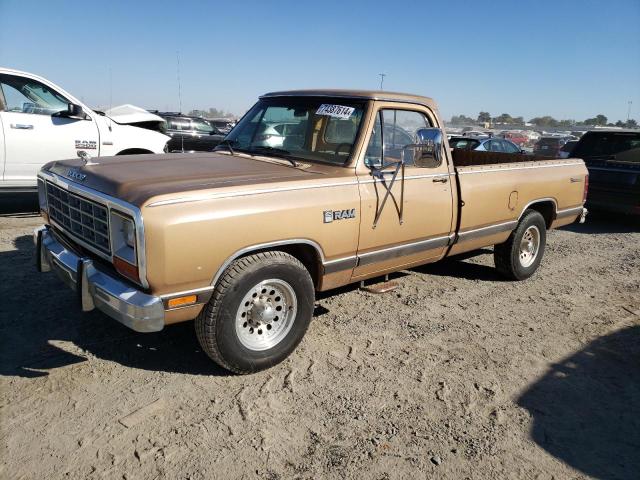 DODGE D-SERIES D 1985 brown  gas 1B7KD3412FS551108 photo #1