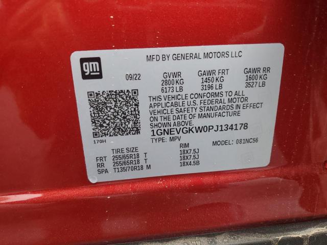 2023 CHEVROLET TRAVERSE L - 1GNEVGKW0PJ134178
