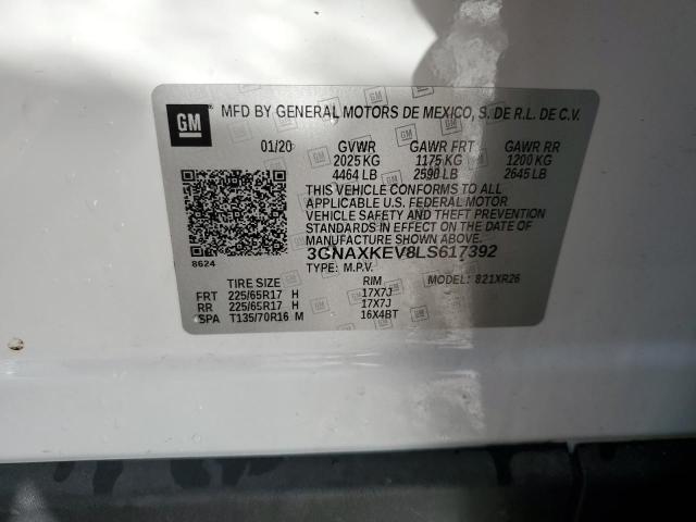 2020 CHEVROLET EQUINOX LT - 3GNAXKEV8LS617392