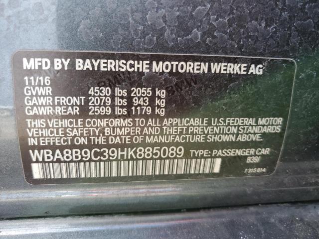 VIN WBA8B9C39HK885089 2017 BMW 3 Series, 330 I no.13