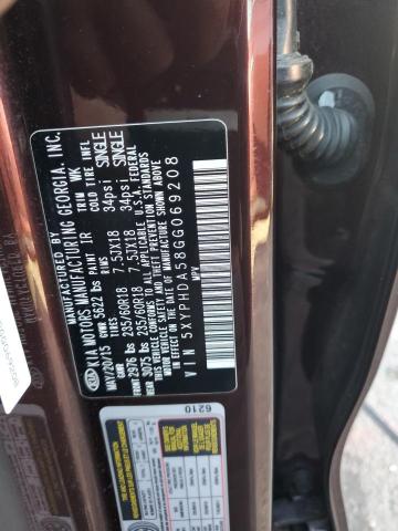 2016 KIA SORENTO EX - 5XYPHDA58GG069208