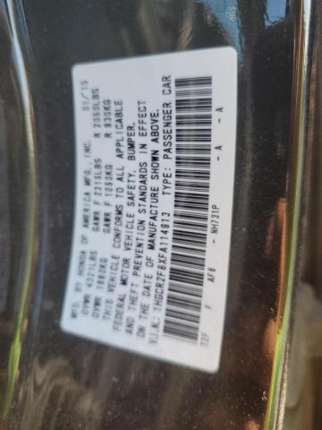 VIN 1HGCR2F8XFA114913 2015 Honda Accord, Exl no.12