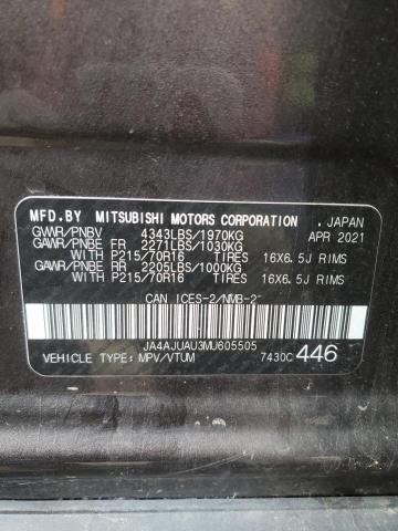 2021 MITSUBISHI RVR ES JA4AJUAU3MU605505