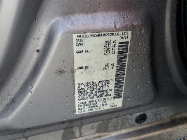 2015 NISSAN ALTIMA 2.5 - 1N4AL3AP8FC123017