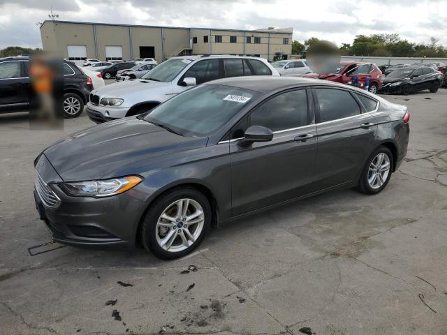 FORD FUSION SE 2018 gray  gas 3FA6P0HD5JR224434 photo #1