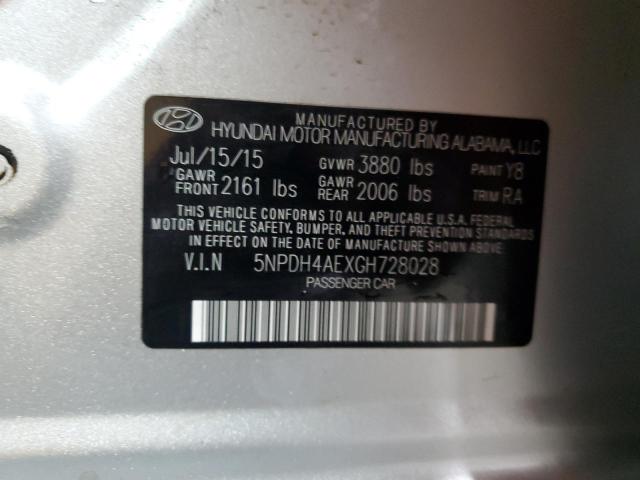 2016 HYUNDAI ELANTRA SE - 5NPDH4AEXGH728028