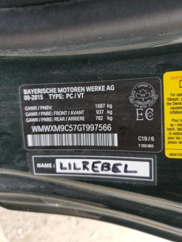 2016 MINI COOPER JOH WMWXM9C57GT997566