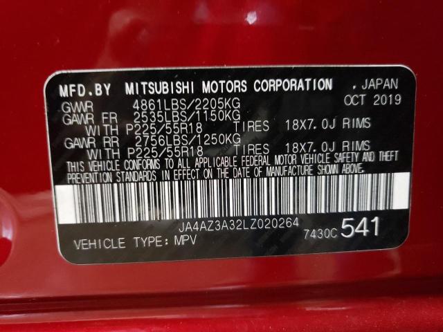 2020 MITSUBISHI OUTLANDER - JA4AZ3A32LZ020264