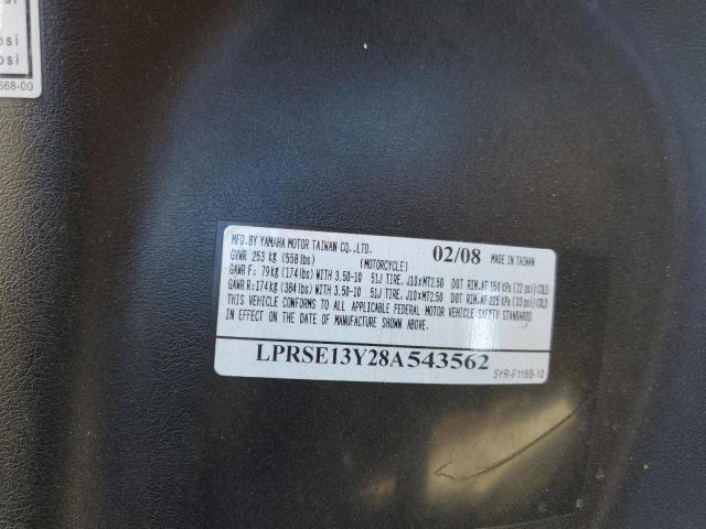 2008 YAMAHA YJ125 LPRSE13Y28A543562