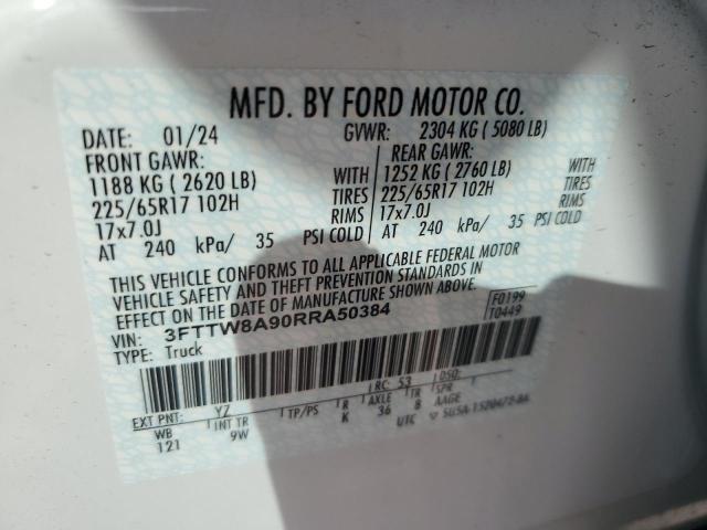 2024 FORD MAVERICK X - 3FTTW8A90RRA50384