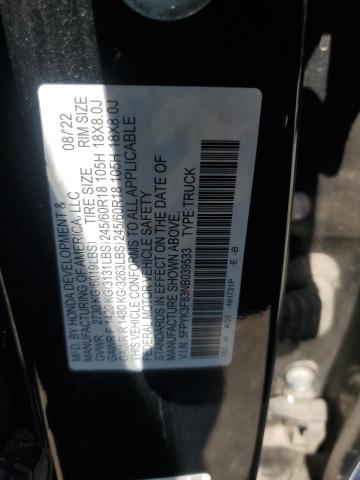 2022 HONDA RIDGELINE - 5FPYK3F83NB039533