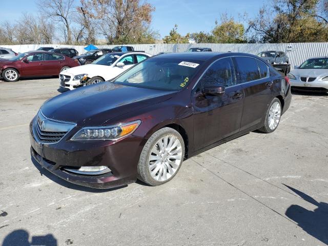 ACURA RLX ADVANC 2014 burgundy sedan 4d gas JH4KC1F91EC003294 photo #1