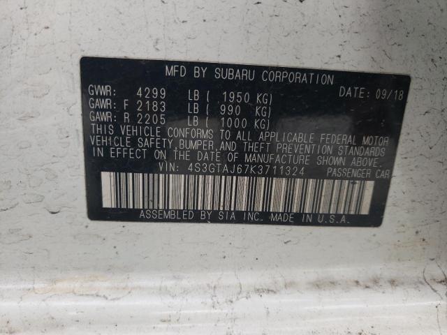 2019 SUBARU IMPREZA SP - 4S3GTAJ67K3711324