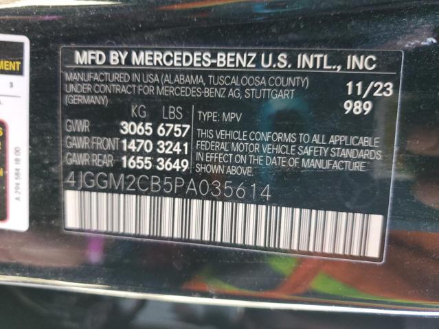 2023 MERCEDES-BENZ EQE SUV 50 4JGGM2CB5PA035614