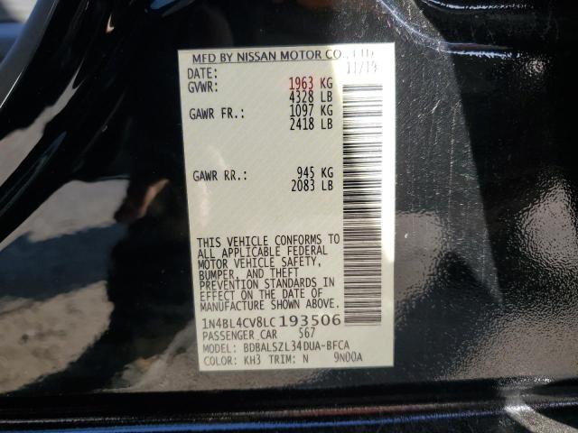 2020 NISSAN ALTIMA SR - 1N4BL4CV8LC193506