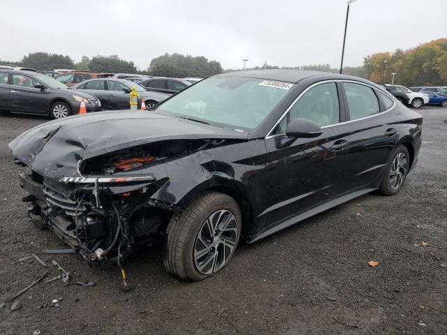 HYUNDAI SONATA HYB 2021 black  hybrid engine KMHL24JJ6MA035076 photo #1